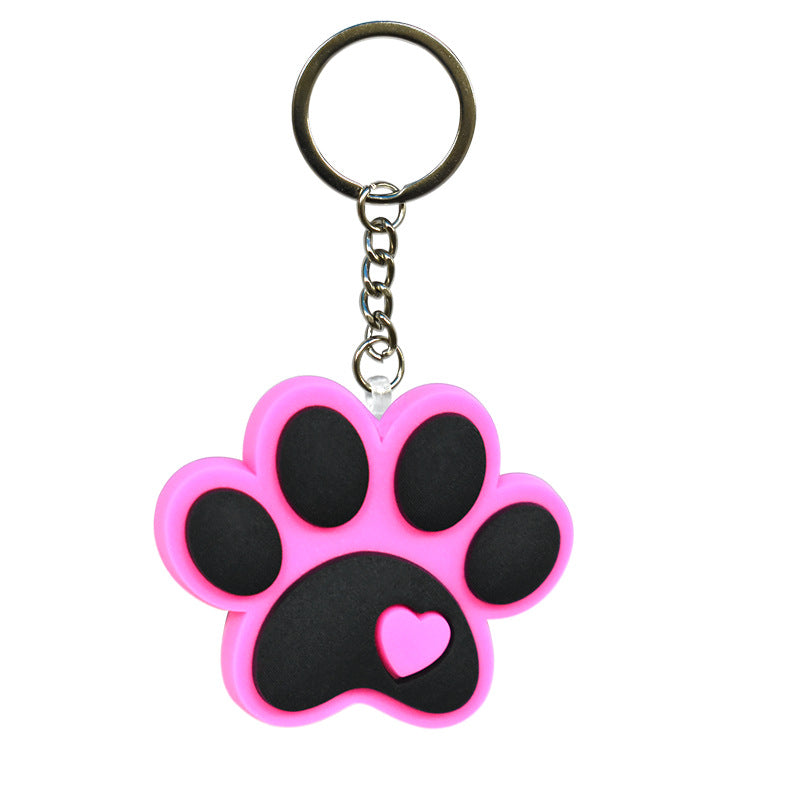 Wholesale Random 100pcs Cute Cartoon Dog Paw Zinc Alloy Keychains