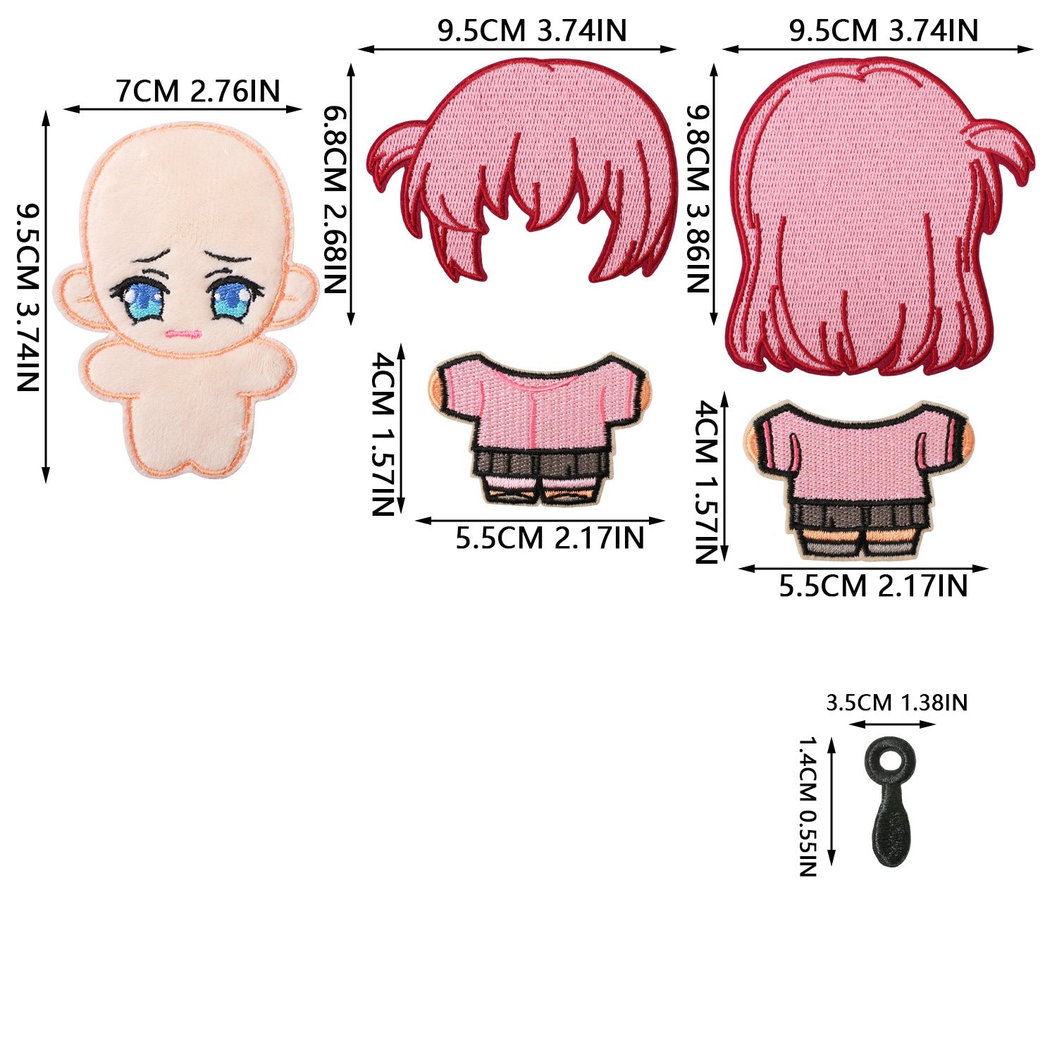 Wholesale Cute Anime Embroidery Patches DIY Sew On Cloth Patches For Clothing And Bags Fashion Accessory Gift For Crafting Resale
