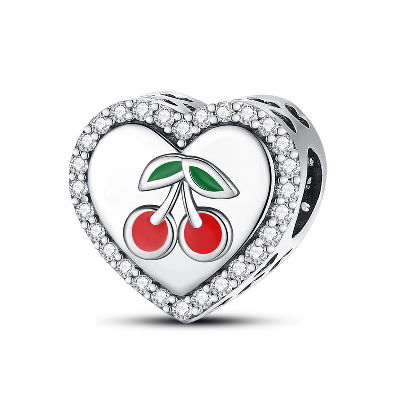 Wholesale Flowers fruits animals diverse hearts silver plated Charms