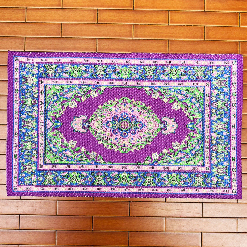 Wholesale 1:12 miniature model floor decoration pure woven Turkish rugs