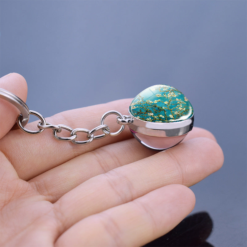 Wholesale Van Gogh Starry Sky Metal Keychains