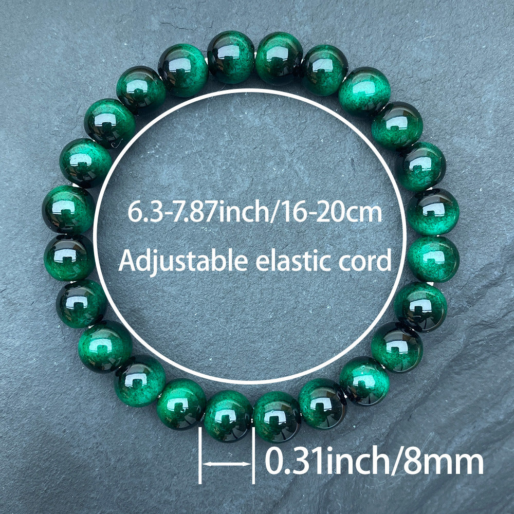 Wholesale Green Purple Sapphire Blue Red Rose Red Gold Lake Blue Yellow Tiger Eye Bracelet