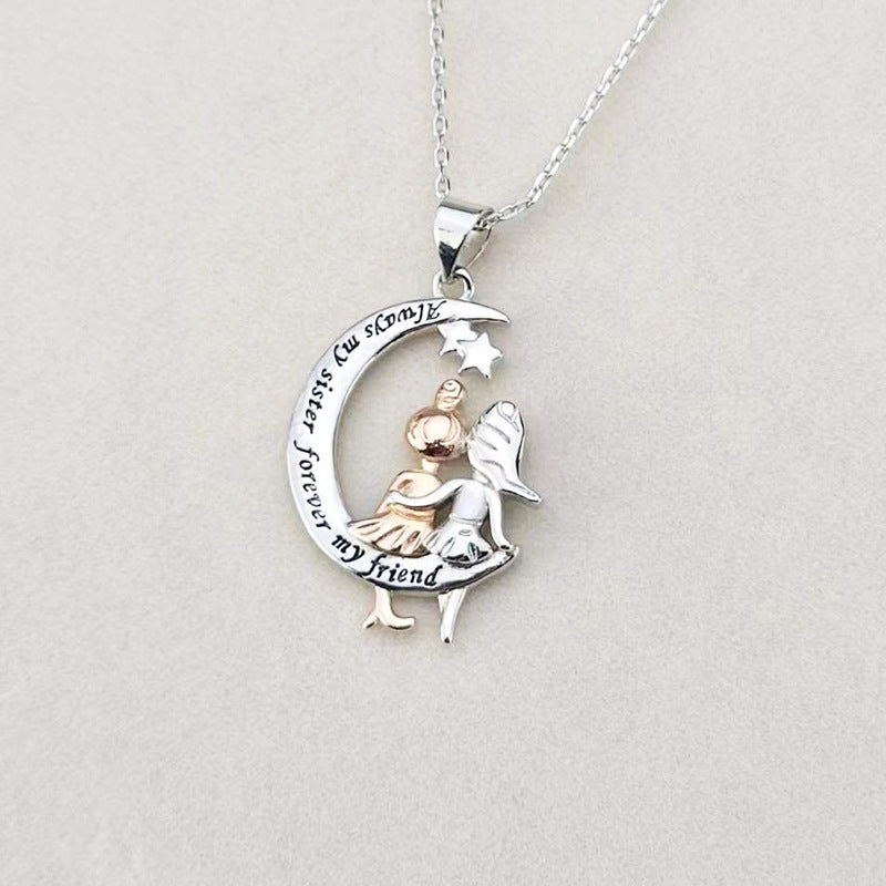 Wholesale Angel Girl Pendant Copper Necklaces