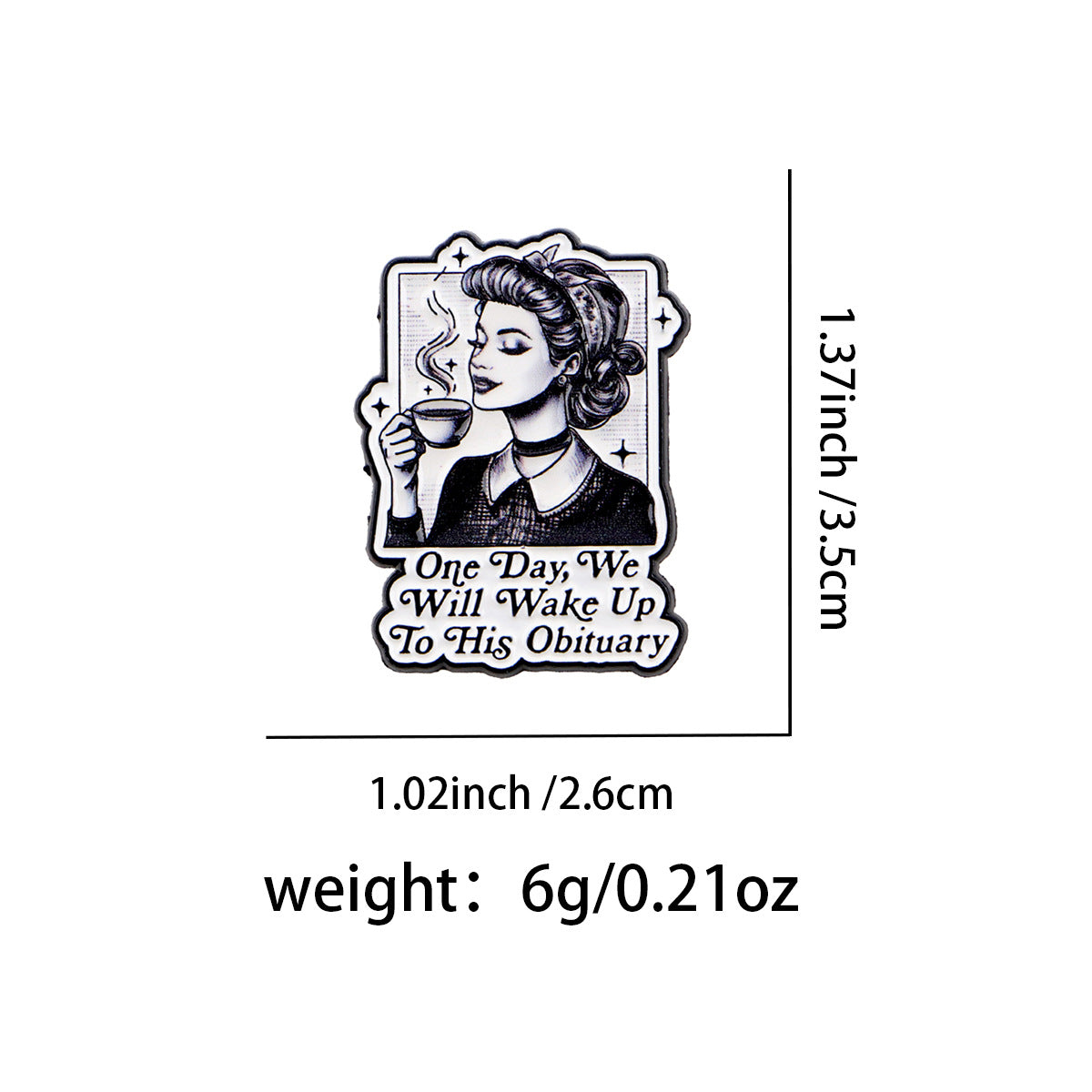 Wholesale English alphabet quote cartoon metal badge ornaments