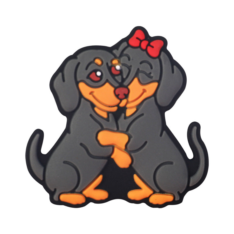 Wholesale 20pcs    Puppy silicone beads  Focal Beads