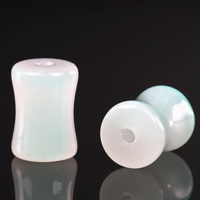 Wholesale 50PCS/PACK Gradient Two-color Bamboo Joint Glass Bead String