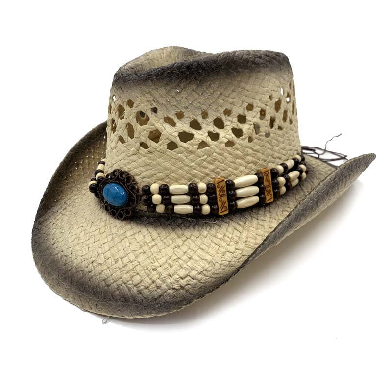 Wholesale Ethnic Style Hollowed Out Western Straw Woven Cowboy Hats