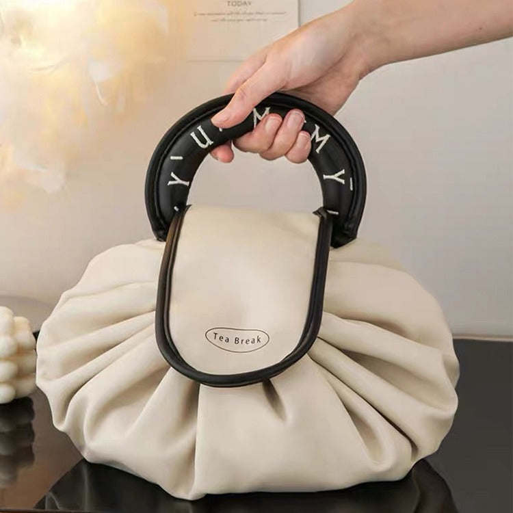 Wholesale Portable Large Capacity Travel Storage Bag Drawstring PU Storage Bag