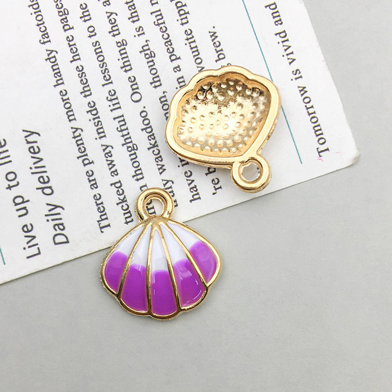 Wholesale 1 New Oil Dripping Alloy Colorful Simulation Apple Cherry DIY Pendant