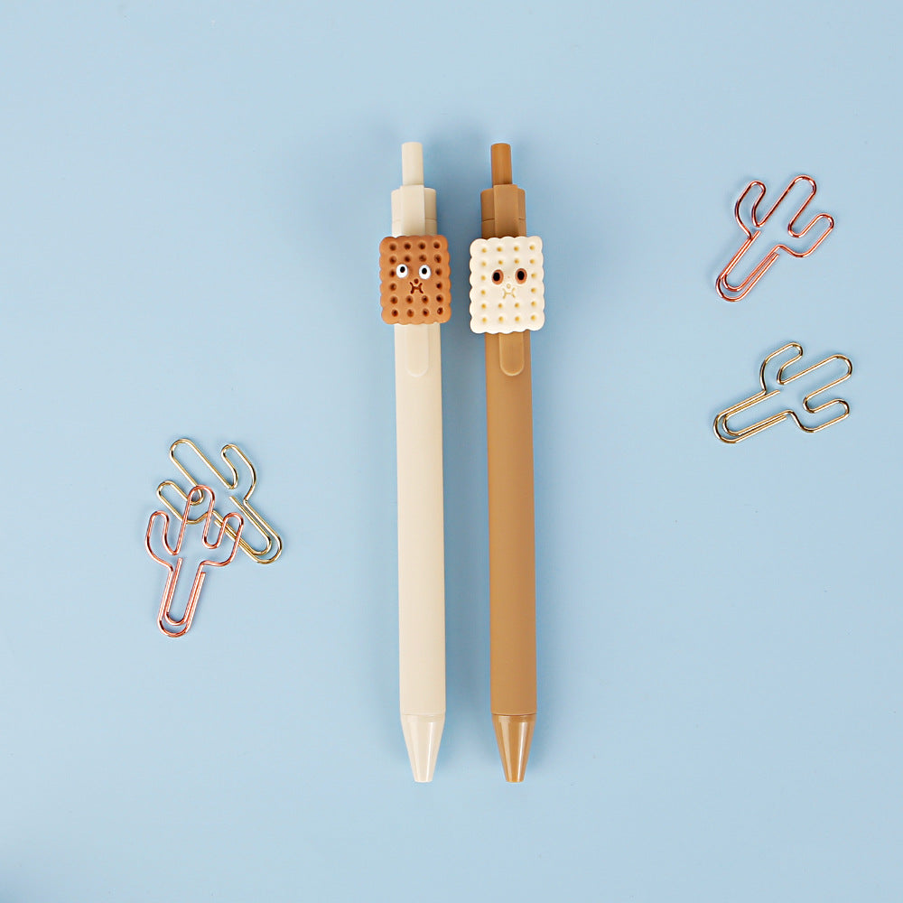Wholesale Biscuit Shaped Plastic Ballpoint Pens