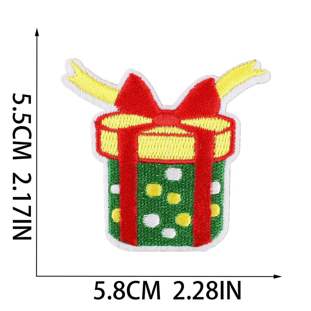 Wholesale Embroidered Christmas Patch Funny Holiday Design Polyester Thread Applique For Clothing Resale  OLY Exclusive
