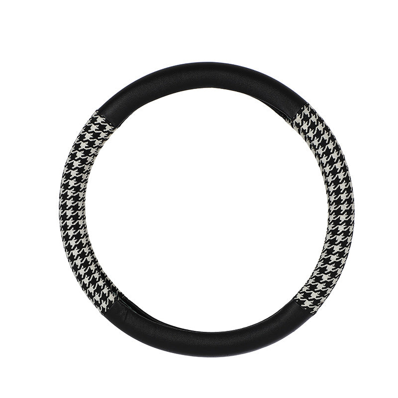 Wholesale Polyester Jacquard Diamond Grid Car Anti Slip and Sweat Absorbing Handlebar Covers