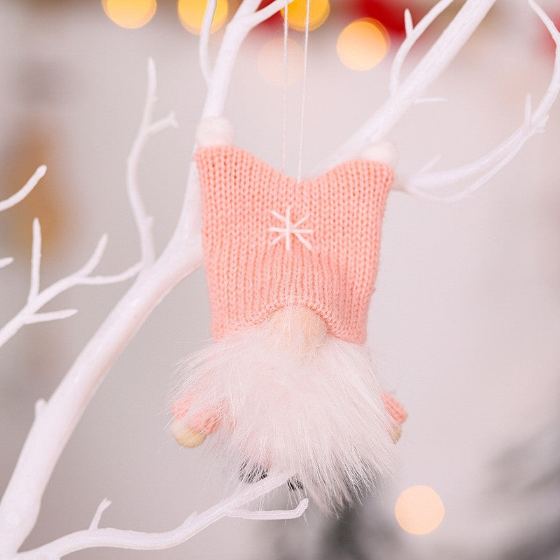 Wholesale Christmas Decoration Wool Knitted Faceless Doll