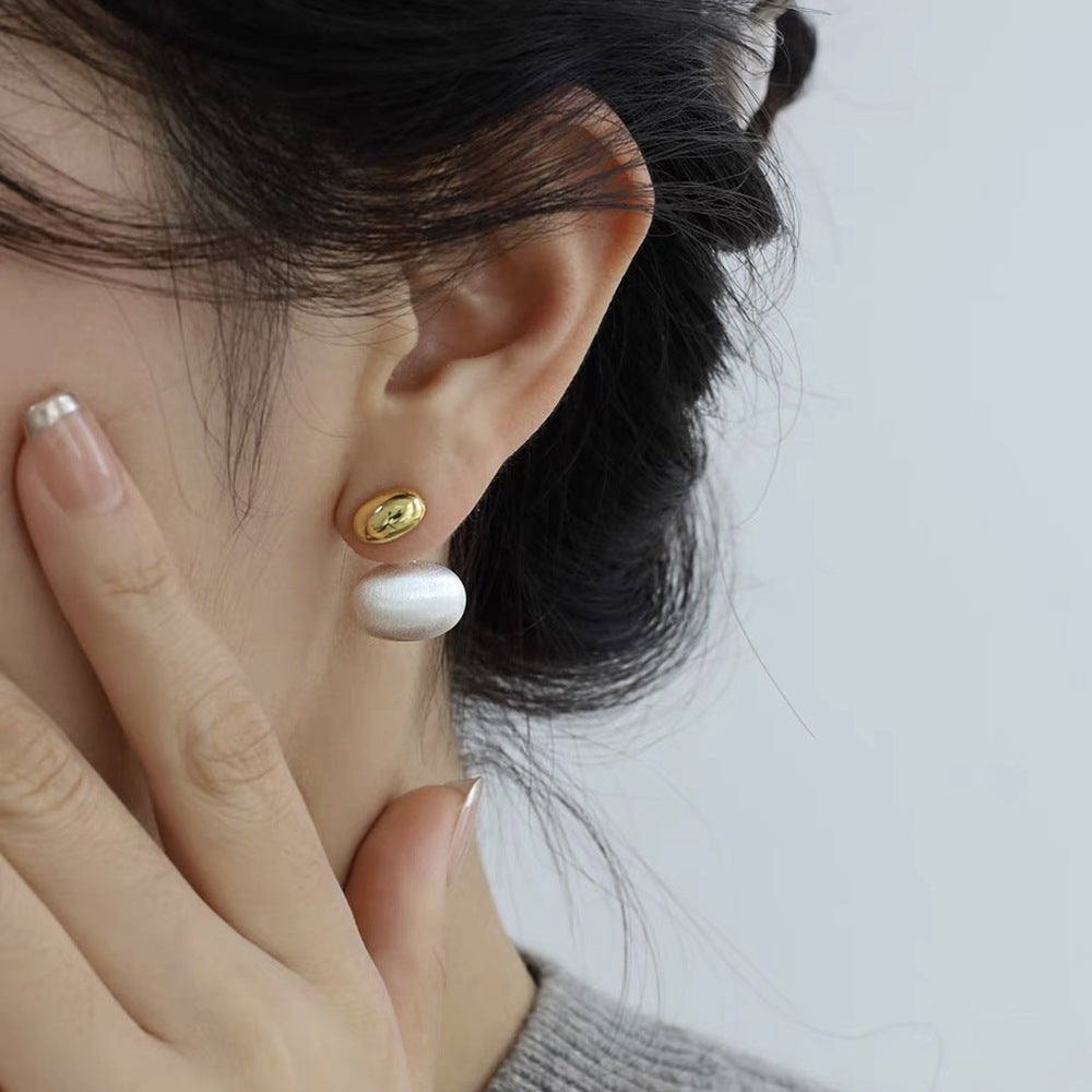 Wholesale Vintage Brushed Metal Earrings