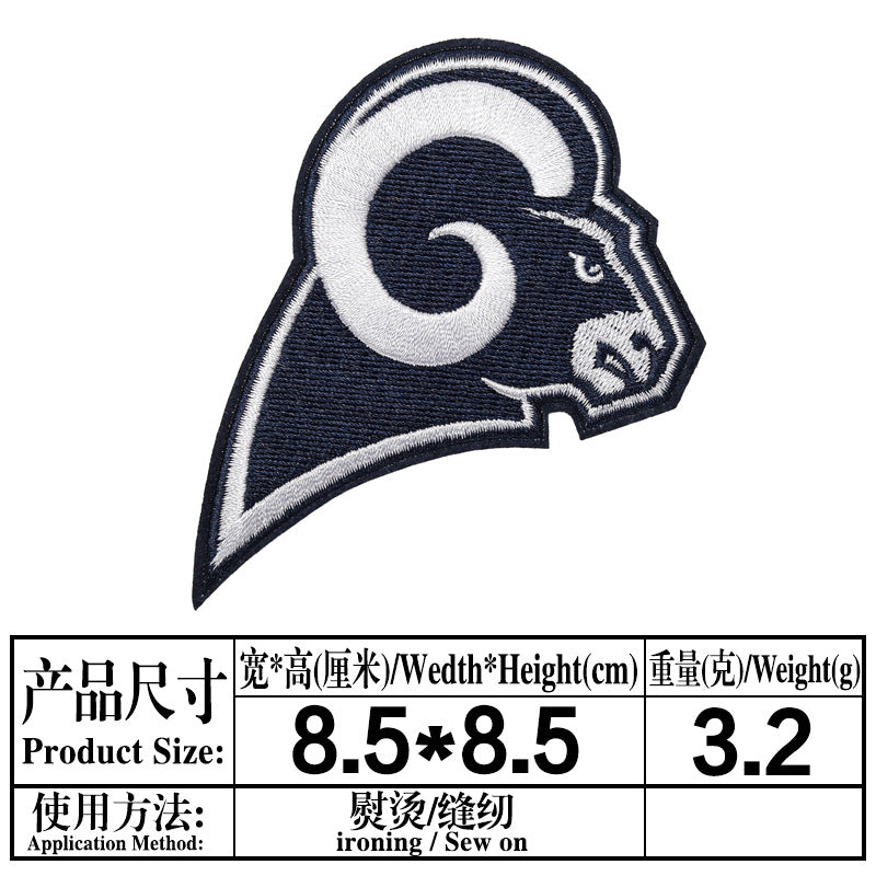 Wholesale Ball sports team emblem embroidery DIY Patches OLY Exclusive