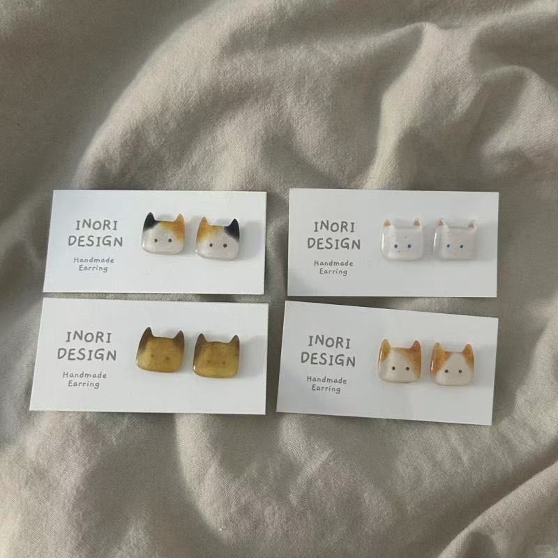 Wholesale Cute Cat Niche Design Simple High-end Sense Earrings