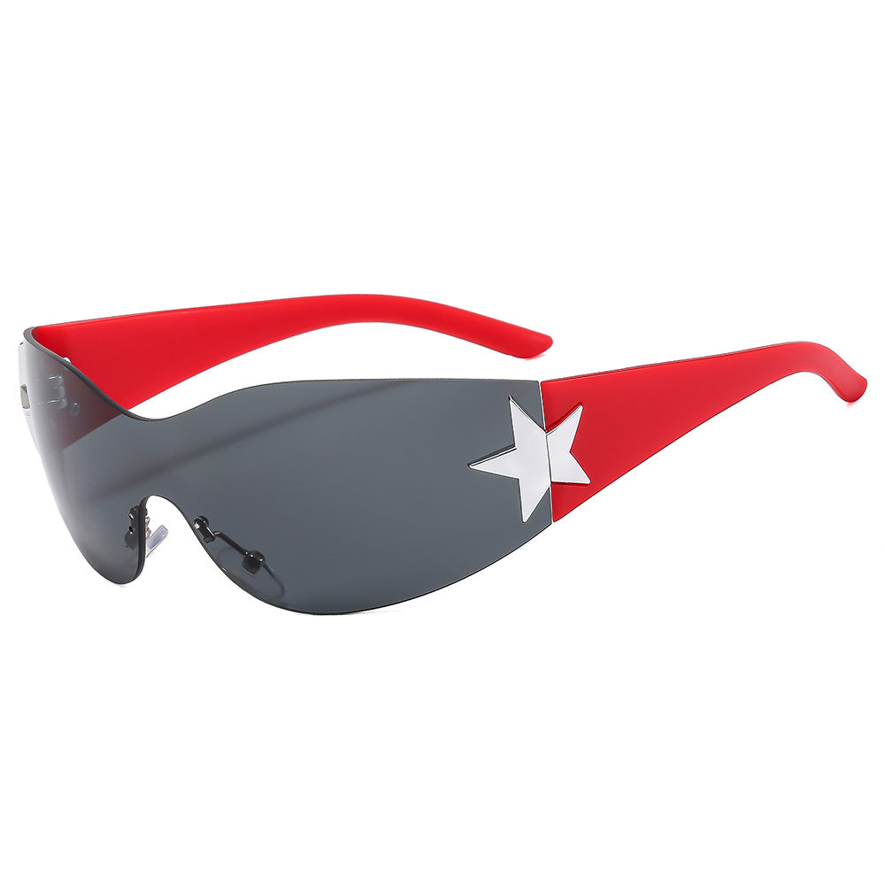 Wholesale Children's Y2K Five-pointed Star Decoration PC Sunglasses