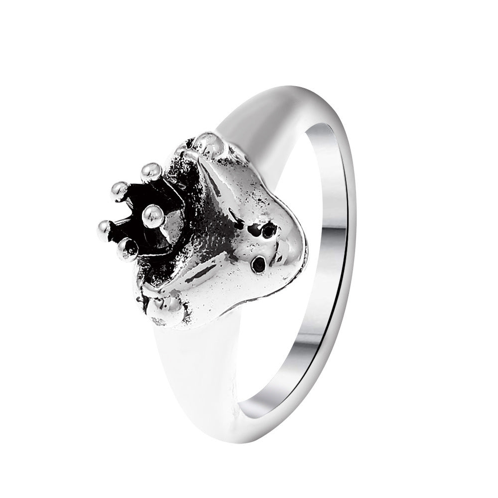 Wholesale Silver and gold diverse frog retro animal ring