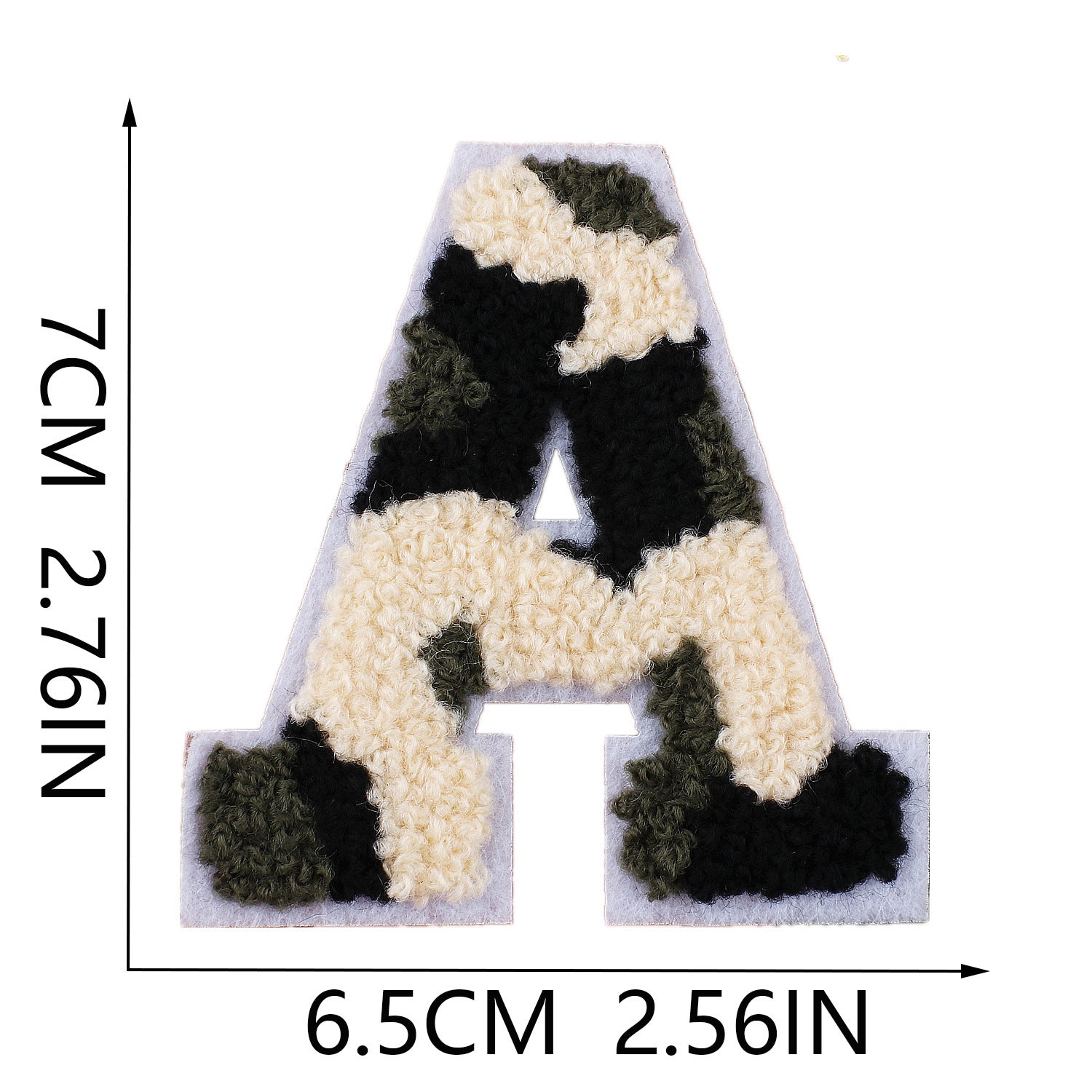 Wholesale Camouflage English letter embroidered towel patch
