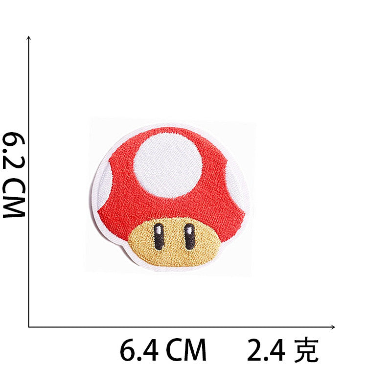 Wholesale Modern Iron On Embroidered Patch Set Astronaut Spaceship Cartoon Mushroom Designs Trendy Clothing Accessory For Gift Resale