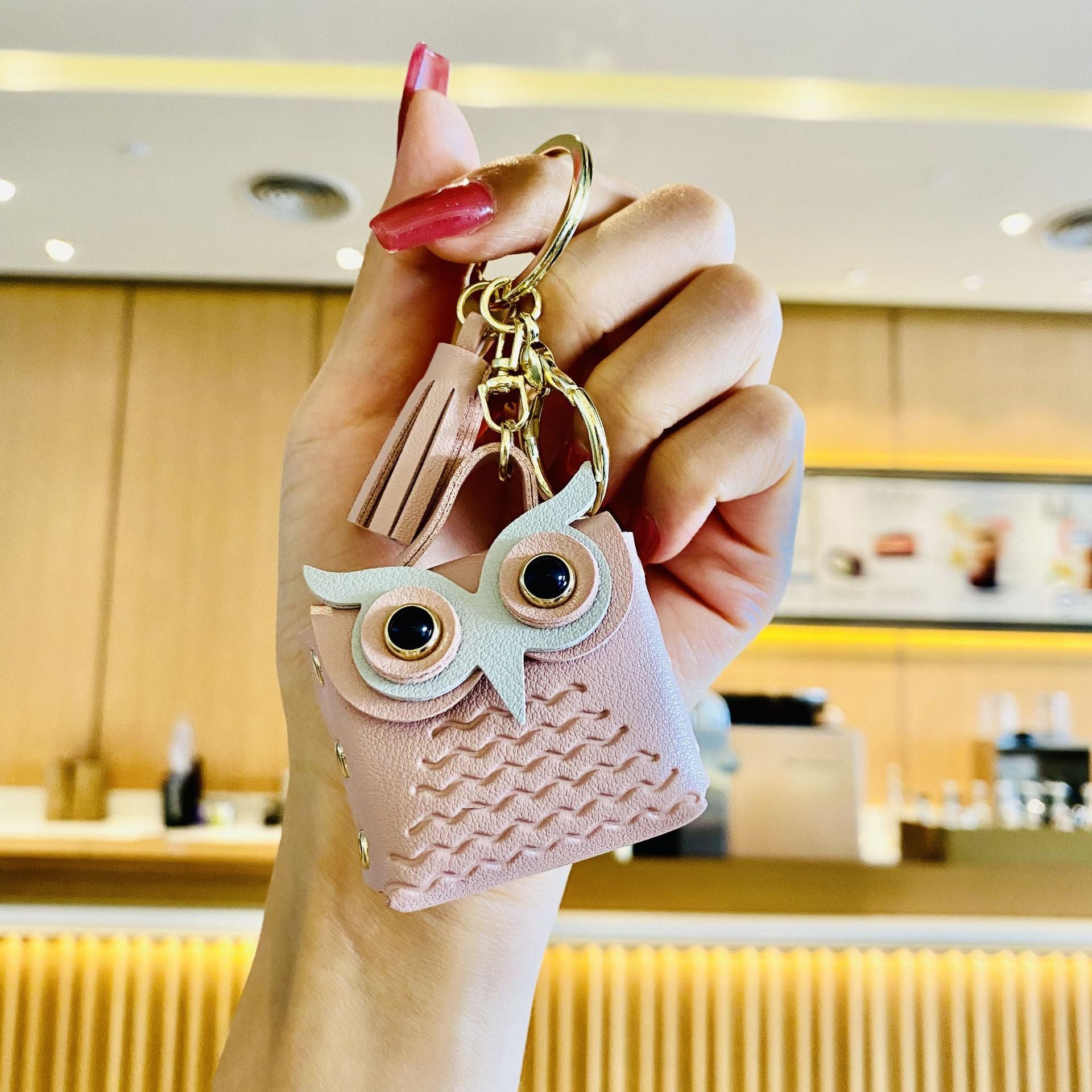Wholesale Owl Zero Wallet PU Keychain