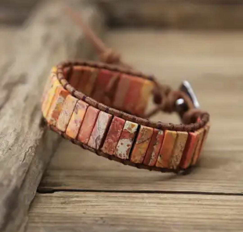 Wholesale Hand-woven Leather European and American Bohemian Creative Bracelet