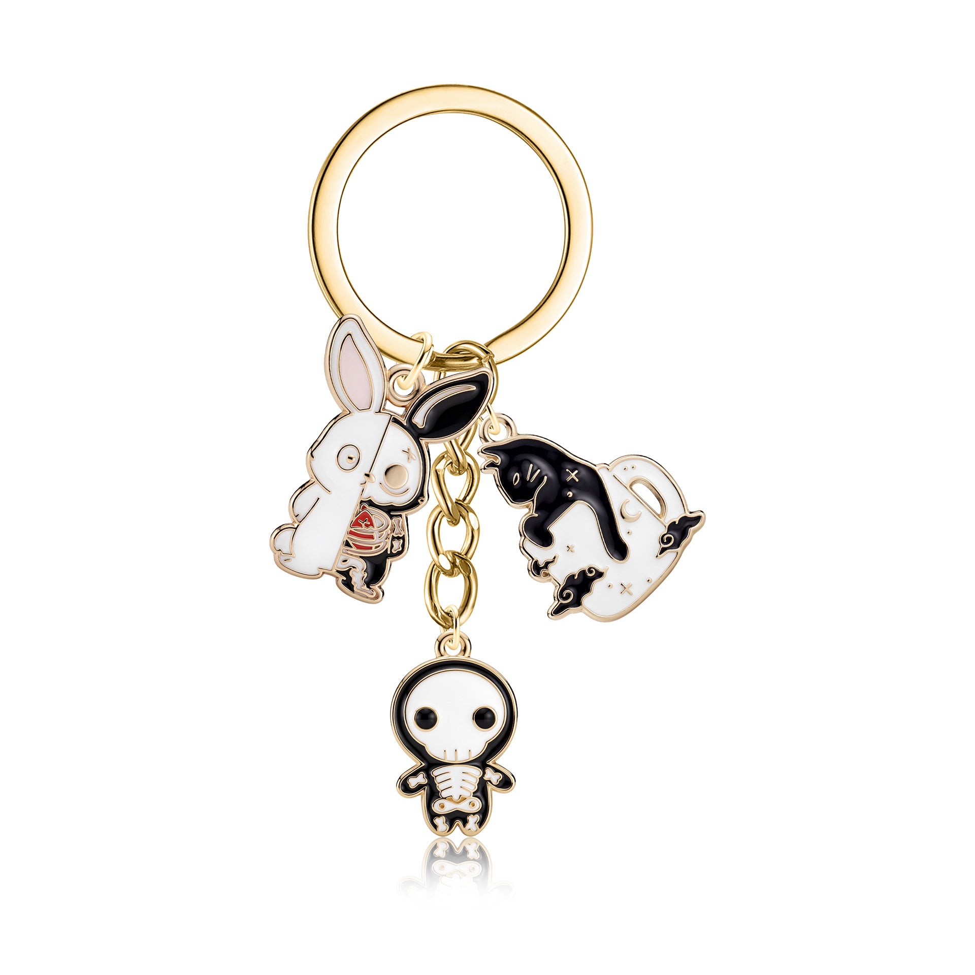 Wholesale  Cartoon Alloy Keychain Bag Charm Cute Decorative Accessory Gift For Party Favors