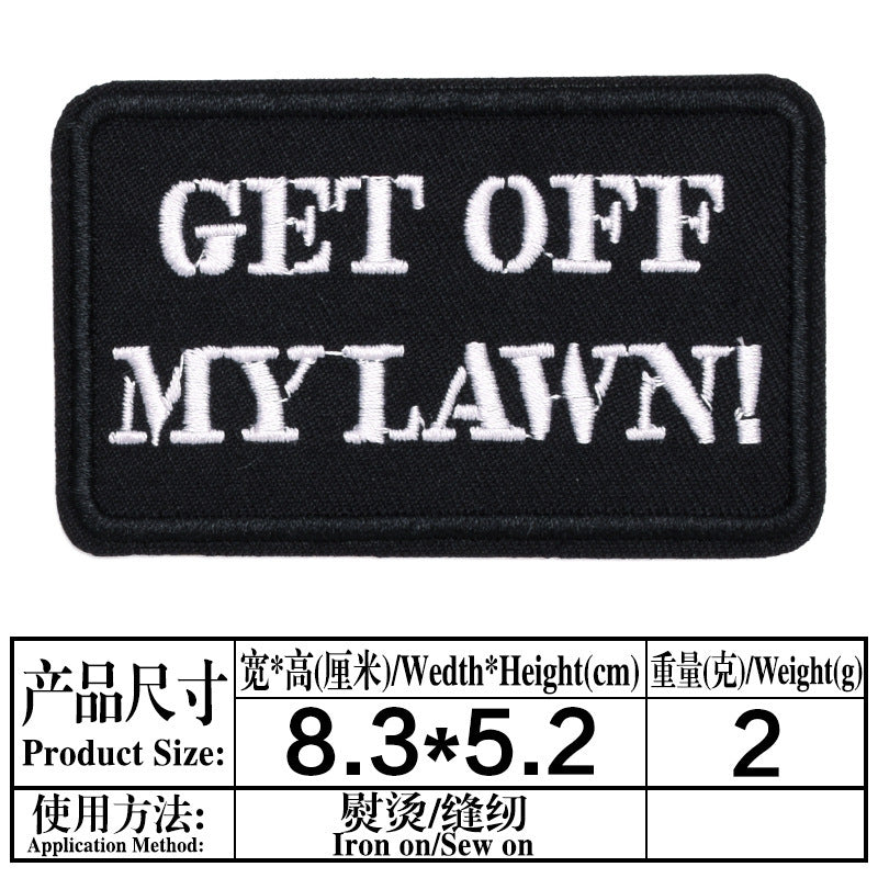 Wholesale Black White Letter Embroidery Patch Chic Decorative Cloth Badge For Jeans Party Craft Supply