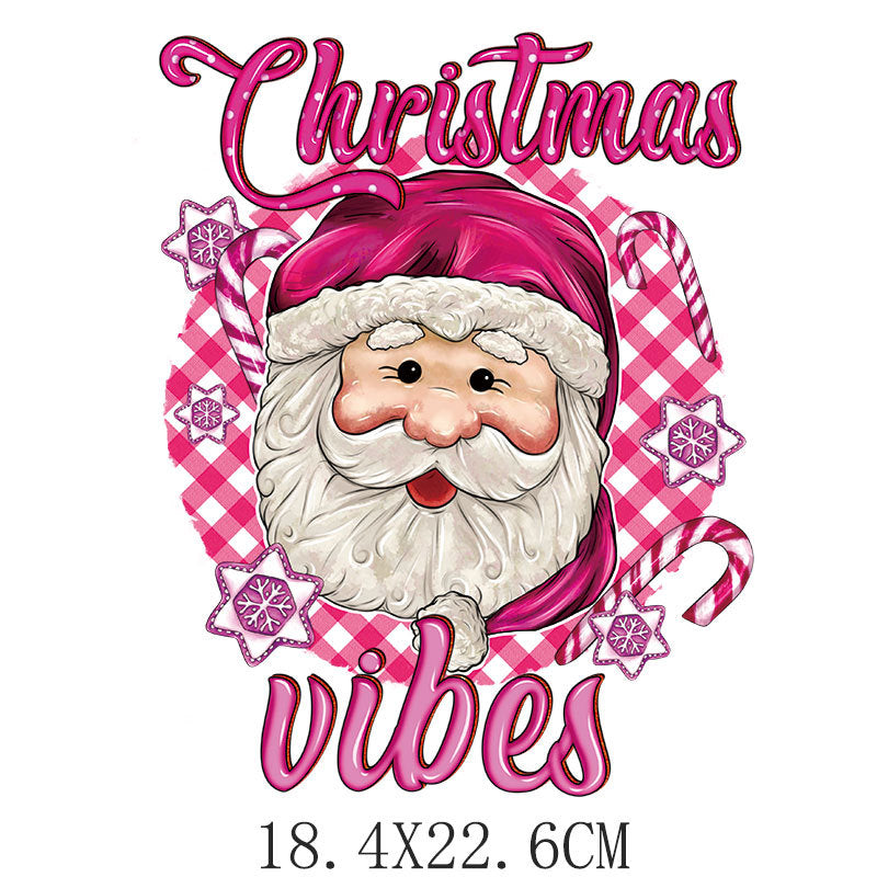 Wholesale Pink cartoon  heat transfer pattern  UV DTF Ready to Press Transfers Wraps