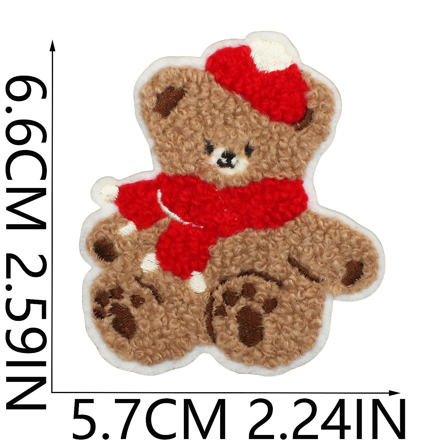Wholesale Bow Bear Embroidered Cloth DIY Patches