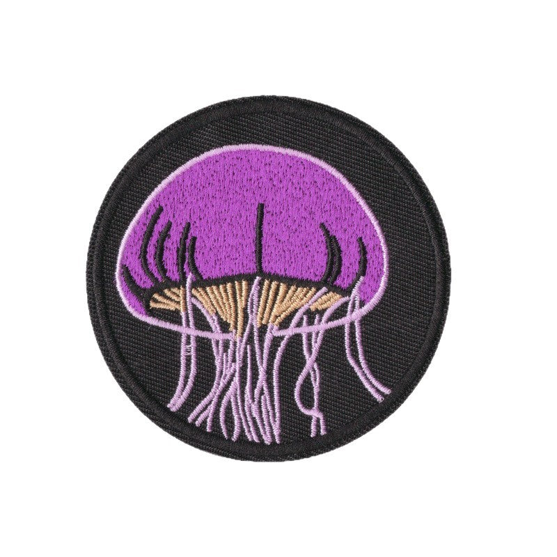 Wholesale 9 Piece Cartoon Crow Ocean Embroidery Patches Iron On Appliques For Towels Home Decor