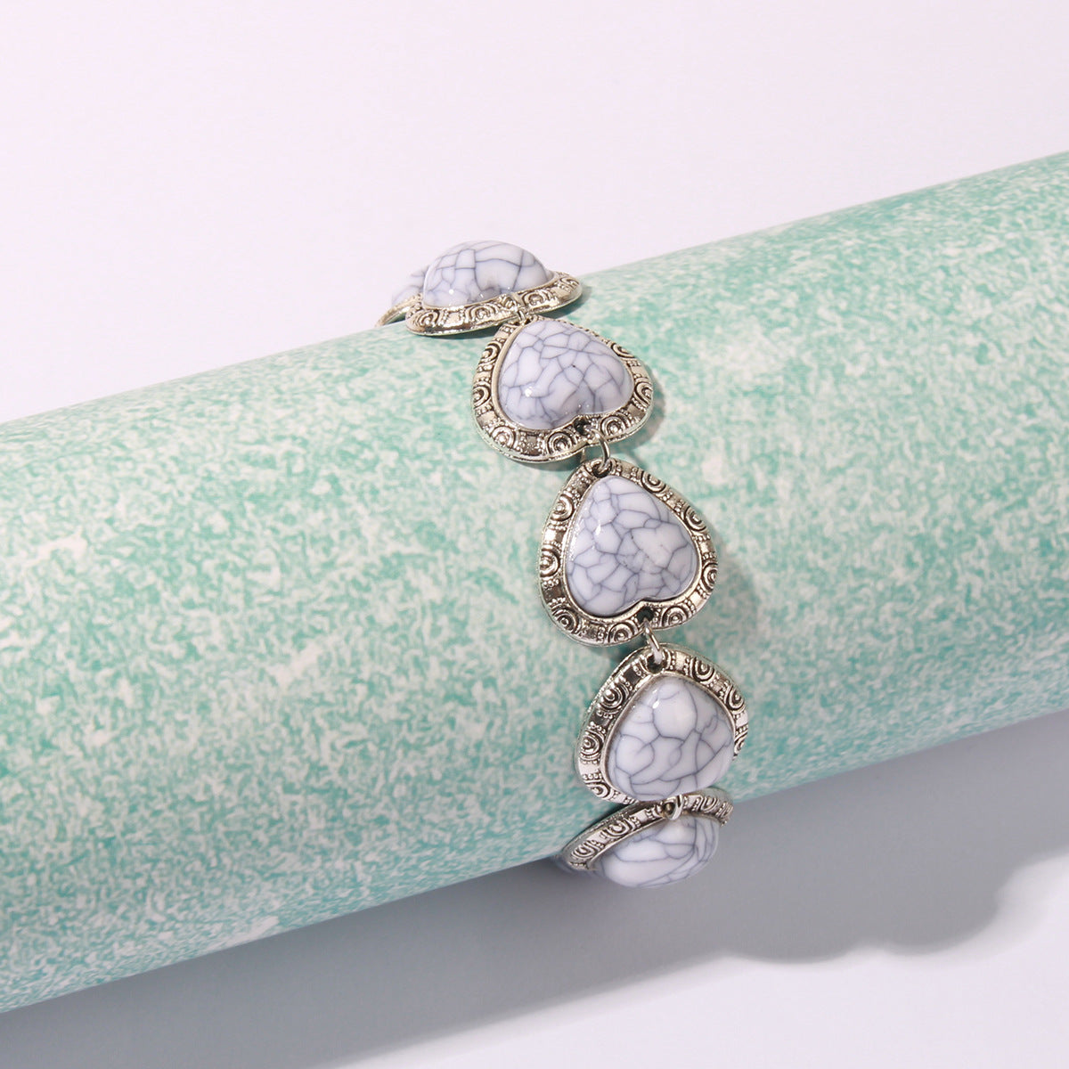 Wholesale Retro Love Turquoise Bracelet