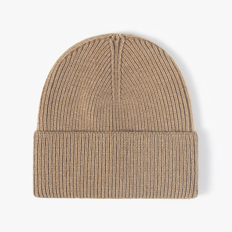Wholesale Autumn and Winter Men's Knitted Hats Large Head Circumference Warm Thickened Woolen Hat