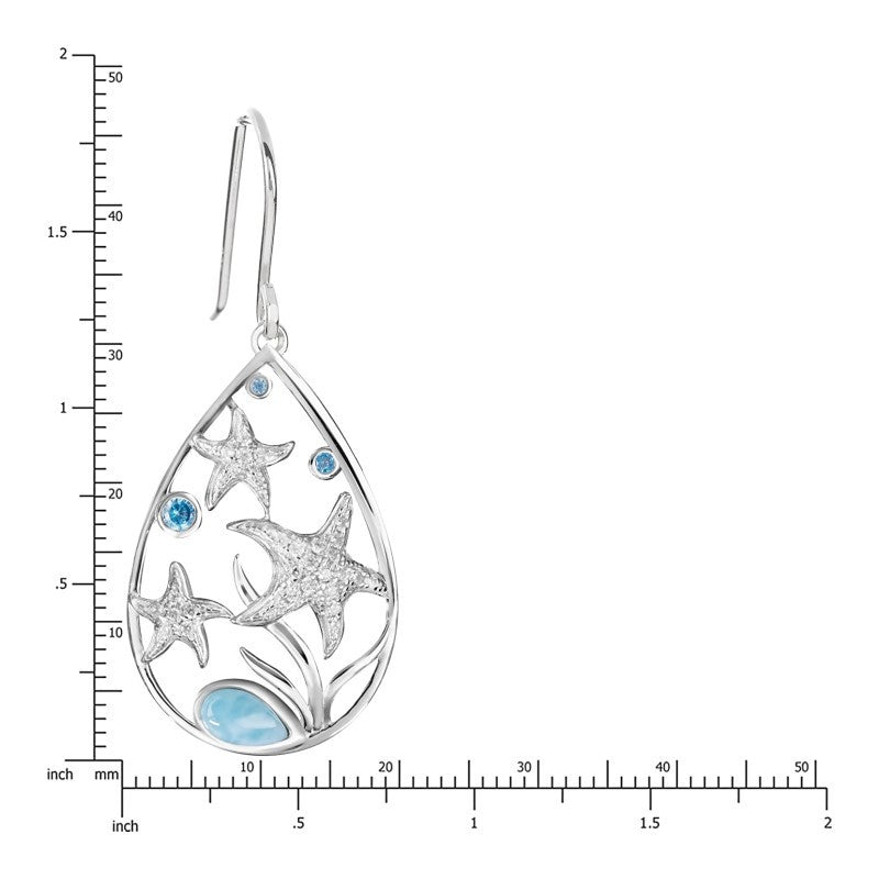 Wholesale Alloy Creative Simple Elegant Drop Shape Star Pendant Earrings