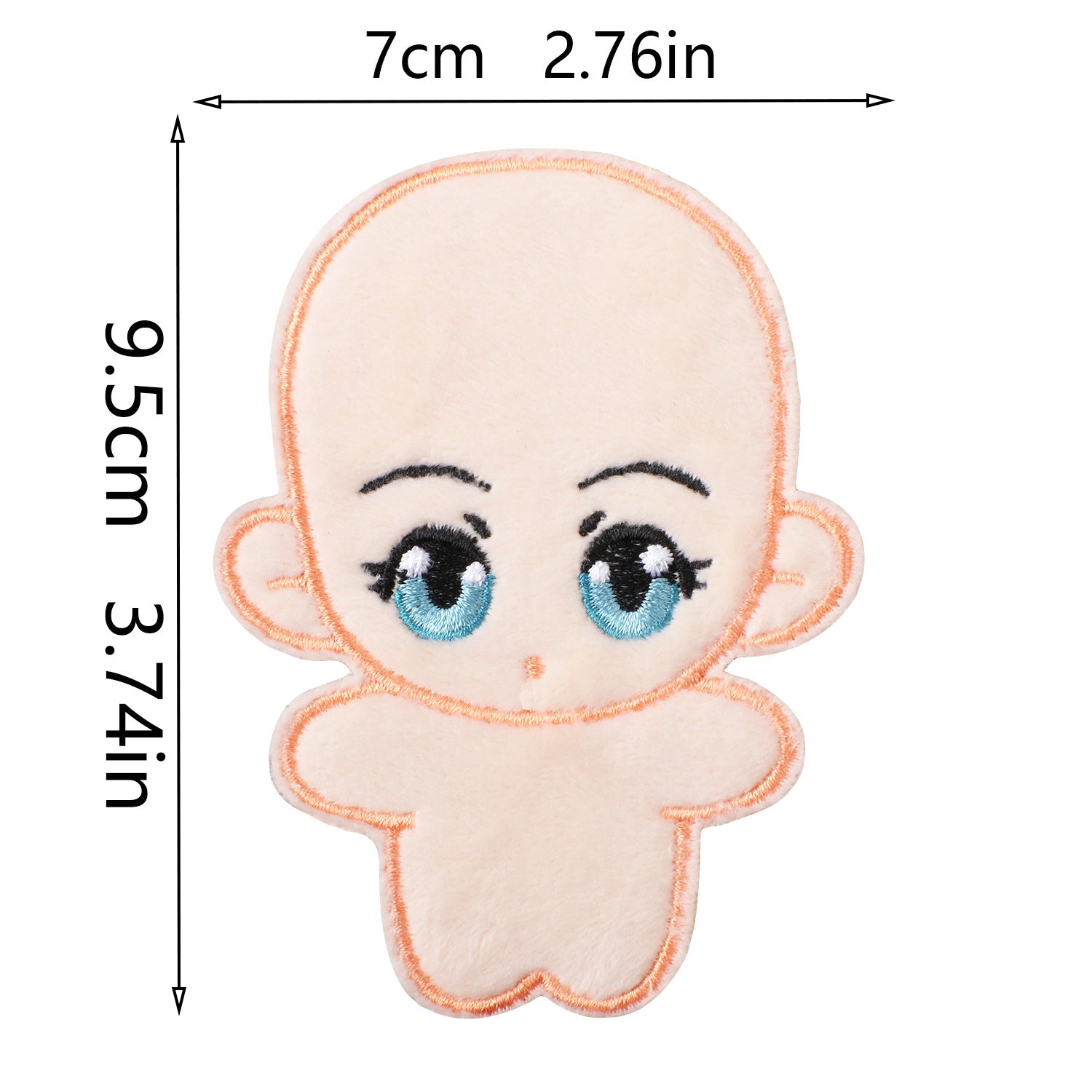 Wholesale Stylish DIY Non Woven Fabric Doll Embroidery Patch Kit 200 Sets Polyester Thread For Clothing Accessories OLY Exclusive