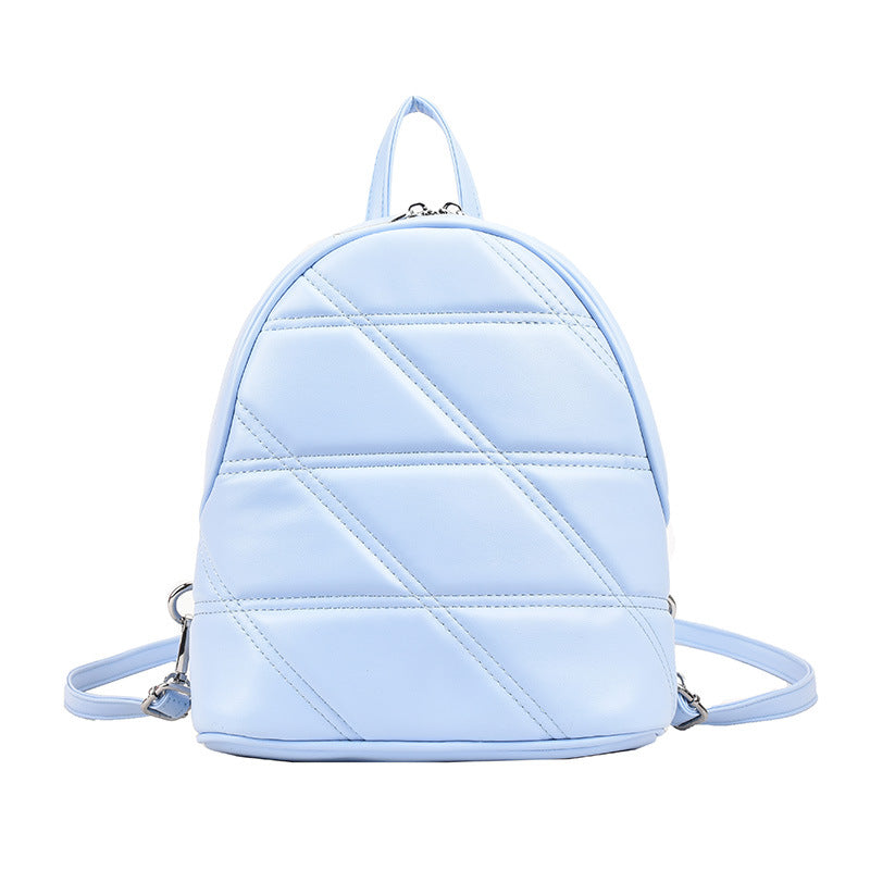 Wholesale Rhombus PU Leather Backpack