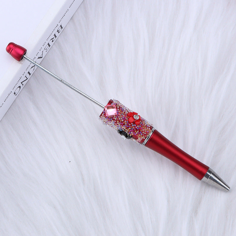 Wholesale New DIY Baby's Breath Flower Sugar Beaded Ballpoint Pen
