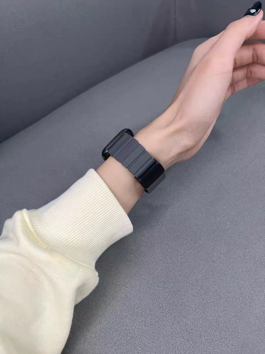 Wholesale Casual Style Thin Leather Magnetic Watch Strap