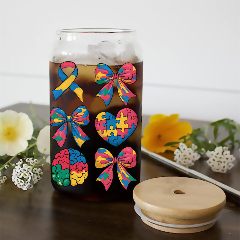 Wholesale Color Puzzle Teacher's Day 16oz Cup UV DTF Wraps