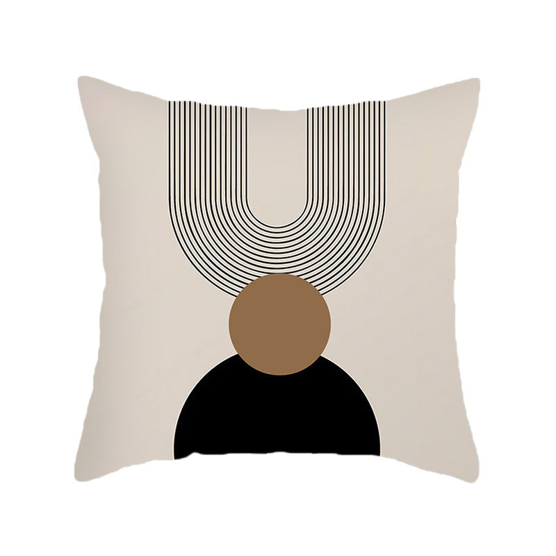 Wholesale Geometric Line Shaped Polyester Pillow Covers