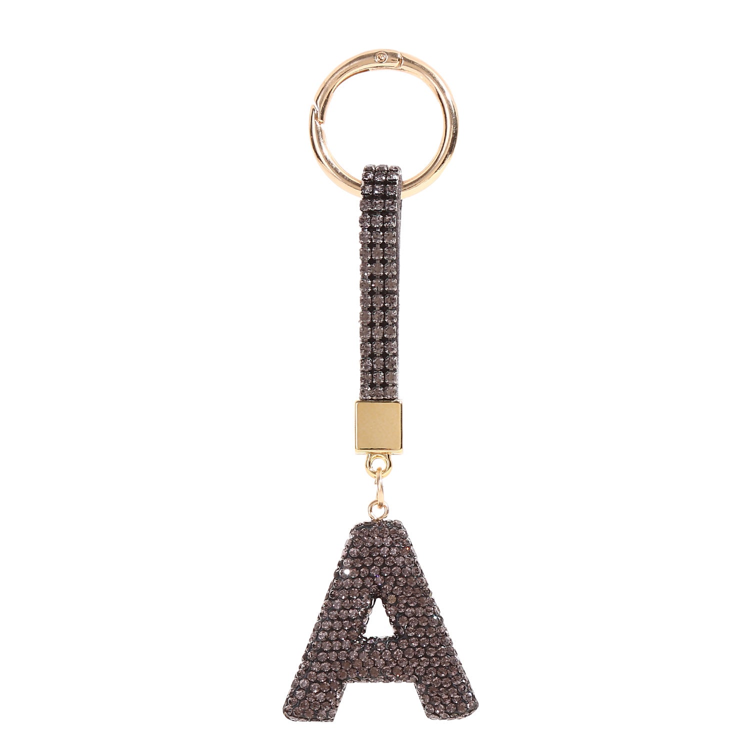 Wholesale Full Diamond Pendant English Letter Keychains