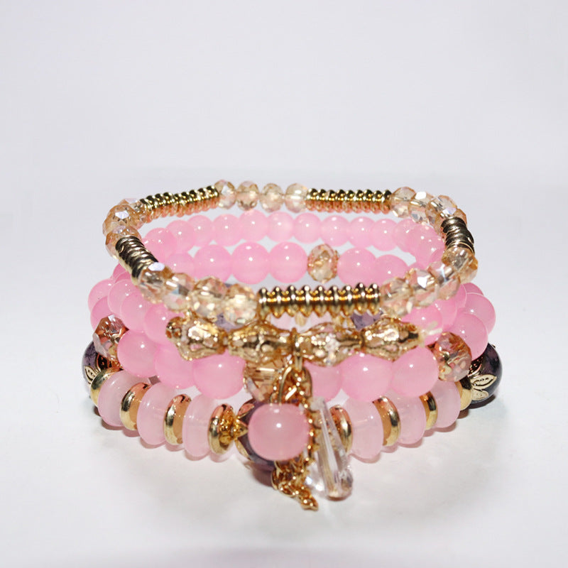 Wholesale Bohemian Multi-layered Crystal Temperament Exotic Fashion Bracelet