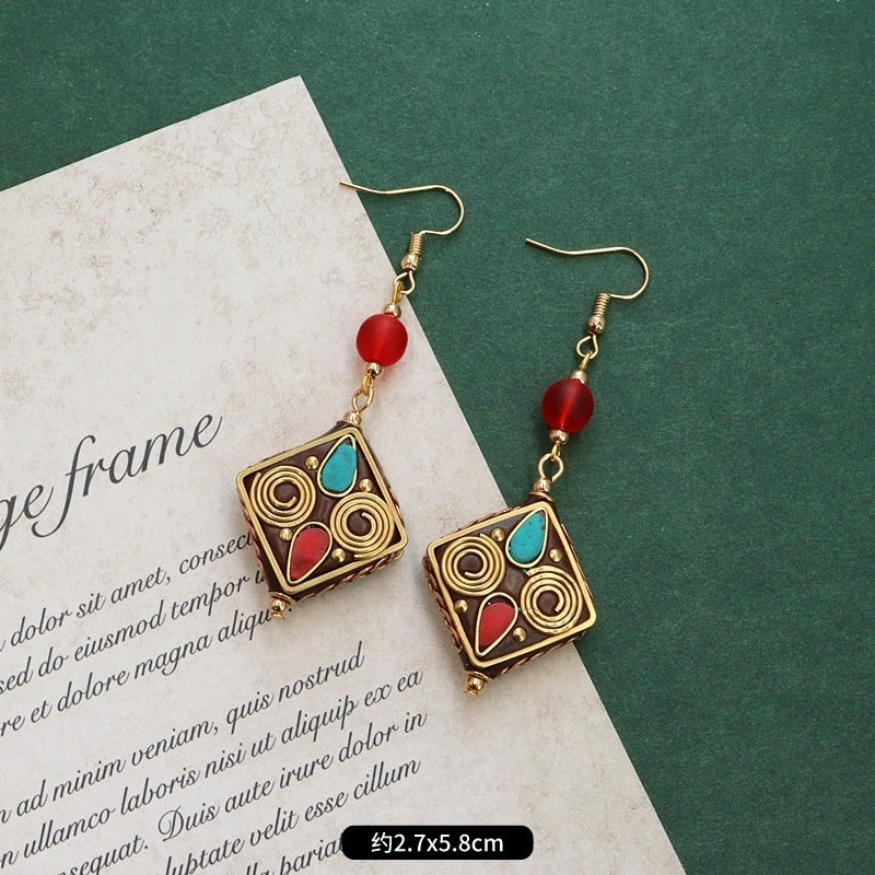 Wholesale Nepal Minimalist Alloy Earrings