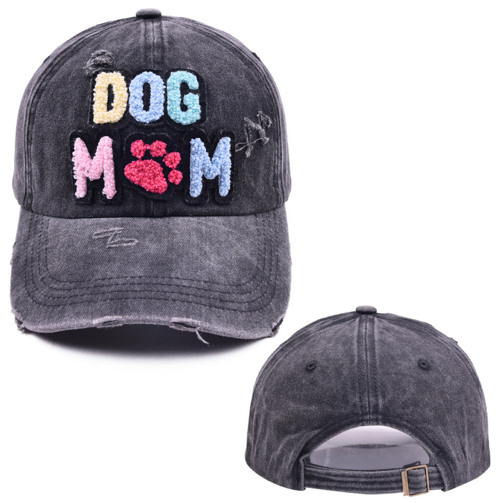Wholesale Cotton Embroidered Letters DOG MAMA Baseball Cap
