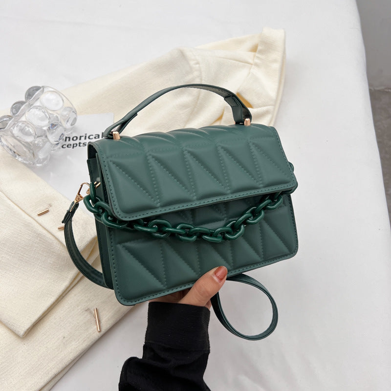 Wholesale Casual Texture Simple Single Shoulder Solid Color Messenger Bag