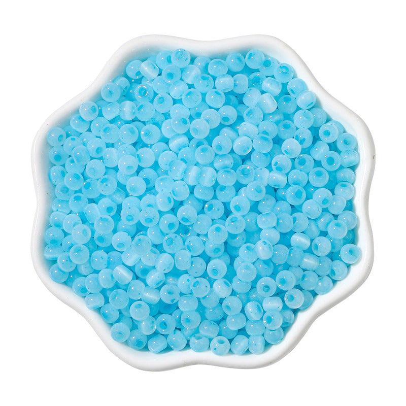 Wholesale 150PCS Cat's Eye Jade Glass Beads