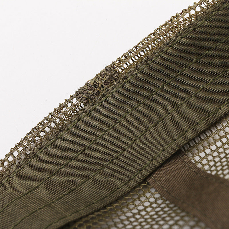 Wholesale Summer mesh breathable American logo outdoor personalized embroidery sun visor baseball cap