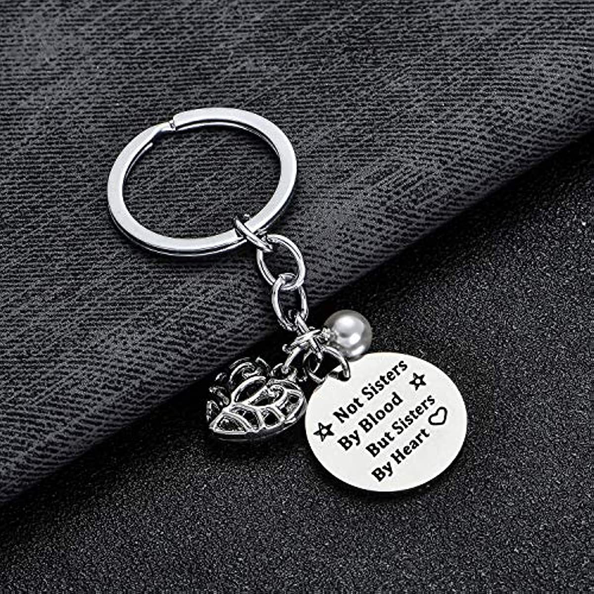 Wholesale Pearl Love Stainless Steel Keychain