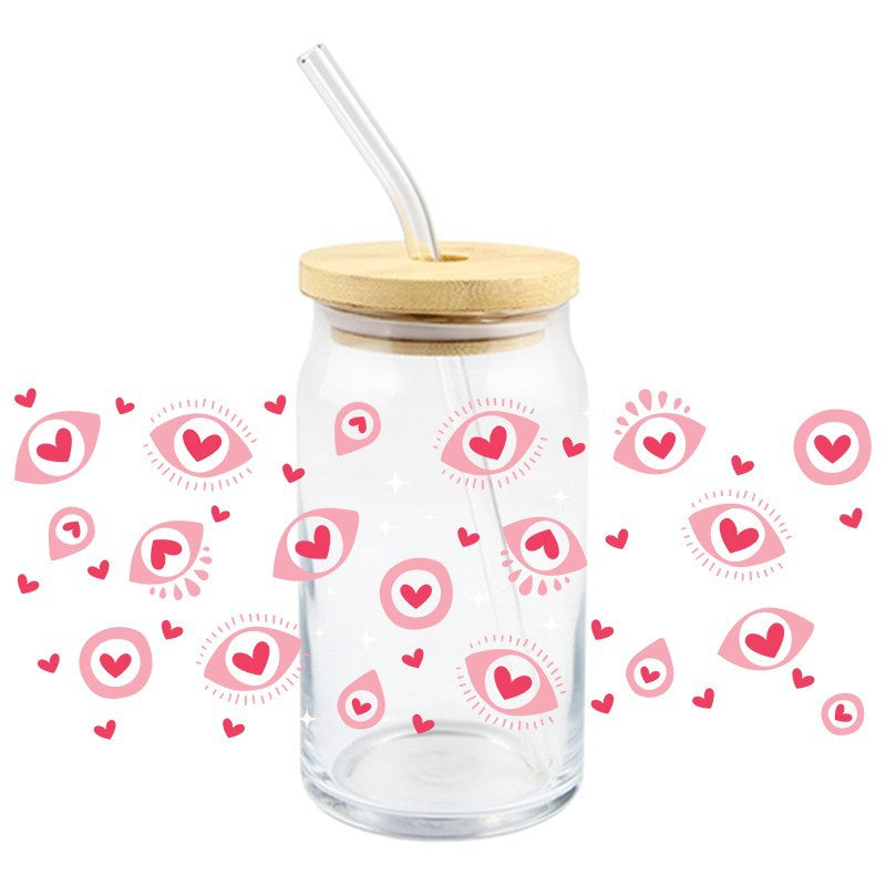 Wholesale 5pcs Devil' s Eye 16oz Cup UV DTF Wraps