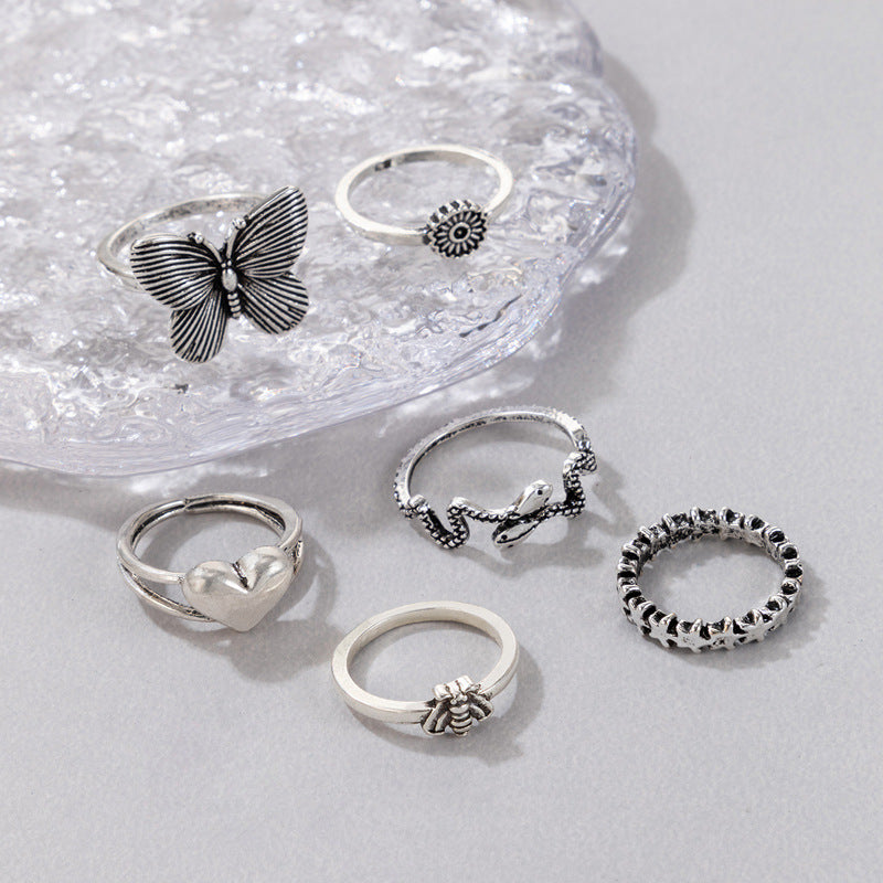 Wholesale Alloy Vintage Ring Set